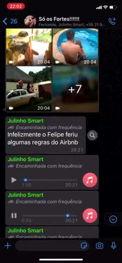 Pelo visto não pode trepar em casa alugadas pelo Airbnb.