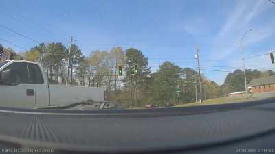 A poke in my good arm.