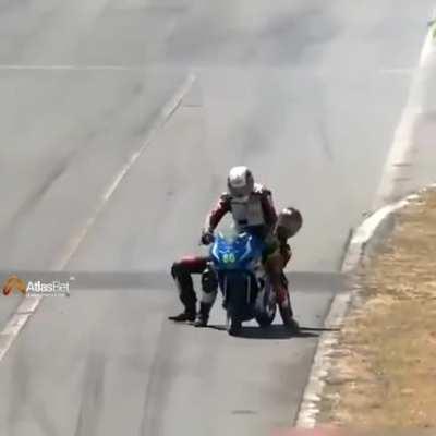 Bottas & Russell Imola GP but on motorcycle 🤣🤣