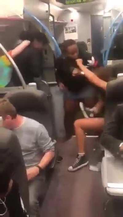 Hell breaks loose in a British train!