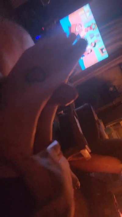 Huge load on my girls oily feet