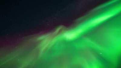 Timelapse of the Aurora Borealis Looking Straight Up