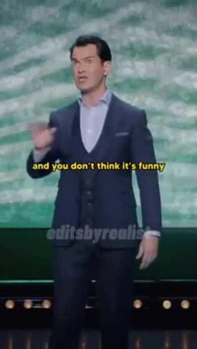 To heckle Jimmy Carr