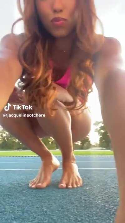 German pole vaulter Jacqueline Otchere