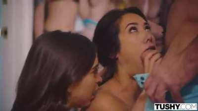 Sucking in Front of The Whole Party