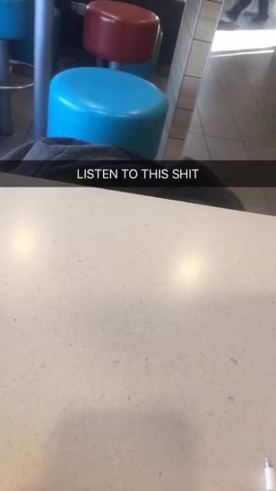 I’ll never forget when I first started working at McDonald’s a couple years ago and while I was trying to eat my nuggies... this happened