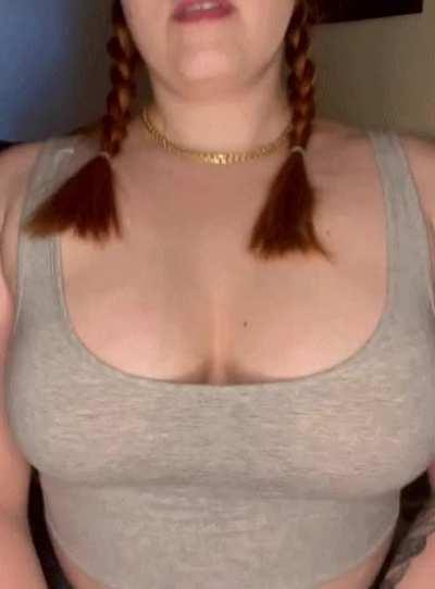 Hope you like big titties in your face while I ride you 😉