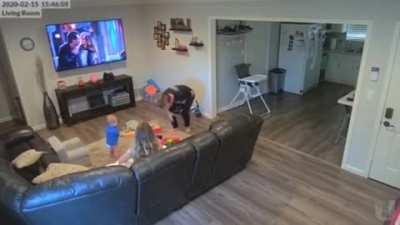 Baby Boy Trying Out Baseball........