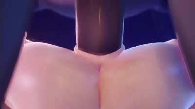 Mona and the hilichurl (vicineko) [genshin impact]