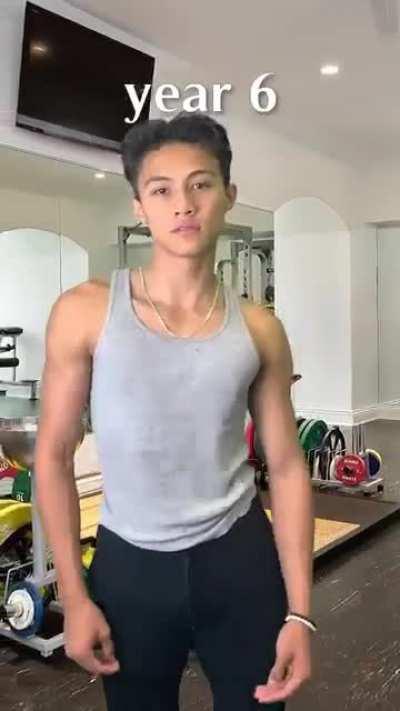 Gym progression videos be like