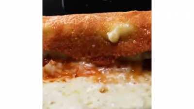 Crispy Mozzarella and Kimchi Cheese Dog