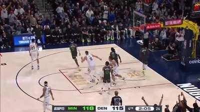 [Highlight] Jamal Murray hits the clutch pull up 3 to tie the game, Ball arena explodes