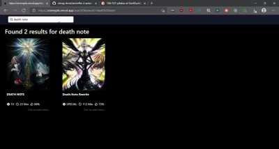 An open source anime searching, streaming site I made