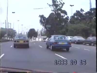Uma volta de carro por São Paulo em 1988