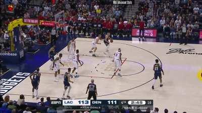 [Highlight] Jokic stepback sombor shuffle over Plumlee