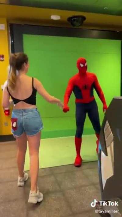 Spidey meets Spidey shorts