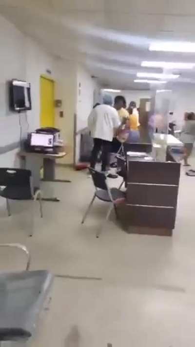 Dominican Republic, Santo Domingo, haitian brings knife to hospital, threatens medical personnel and throws poop at them.