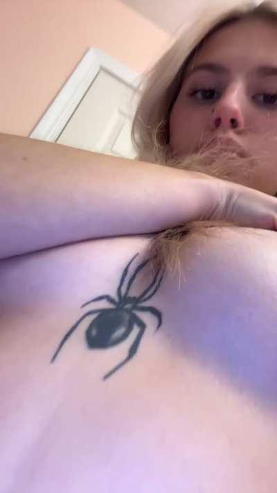 You can cum on my chest or directly in my mouth, what's your choice? 👄