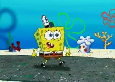 We're trying to watch a TED talk over a zoom meeting but the video looks like a slideshow and the audio quality is terrible, so here's an episode of Spongebob so you don't have to suffer through this shit either. Or if it'll help with anything, really.