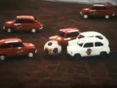 Archive footage of the invention of Rocket League (1978)