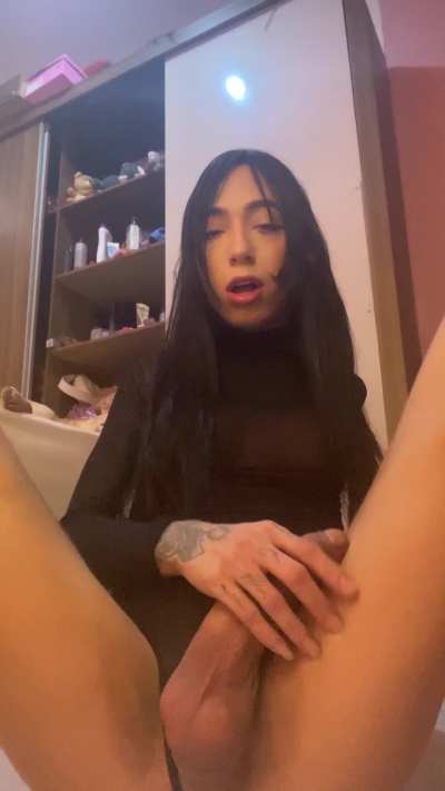 I heard your into pretty trans girl with big cock