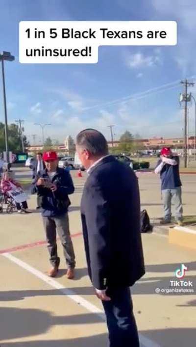 Kicked out for asking Gregg Abbot a question!