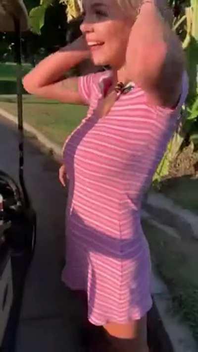 Gabbie Carter Creampied In Public Hitting A Hole-In-One