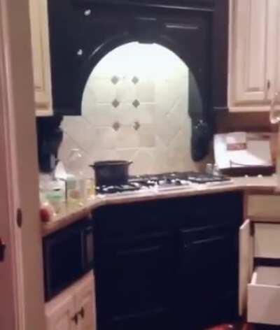 Making popcorn! without a lid