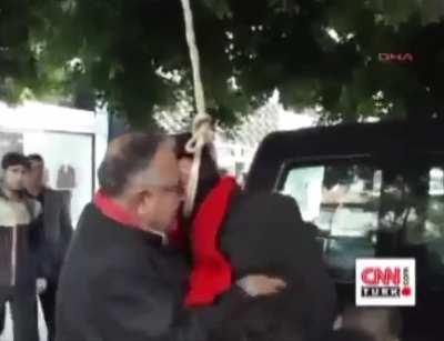 Attempting a political protest without proper planning