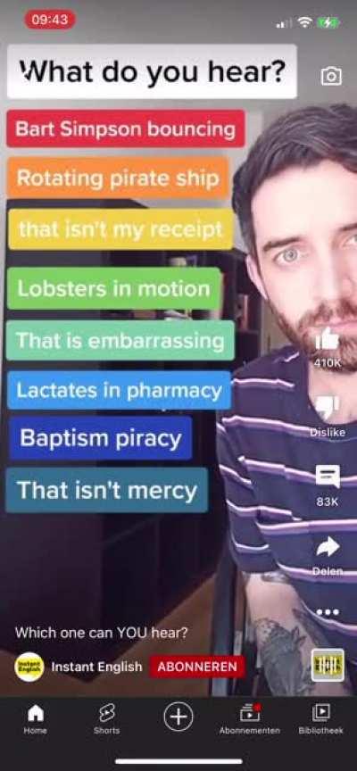 Что слышите? Я смог услышать все варианты