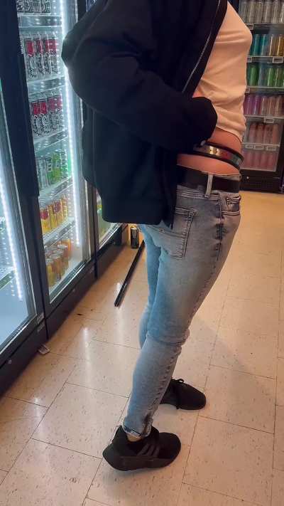 Out shopping in my gear