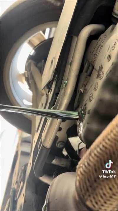 “Just a Girl” plays softly in the distance