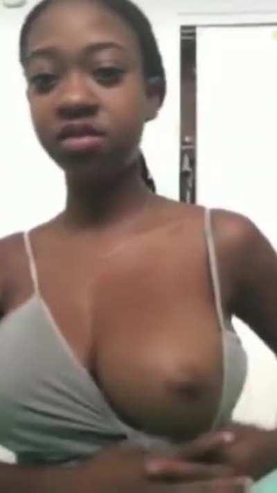 Young cutie with the titty