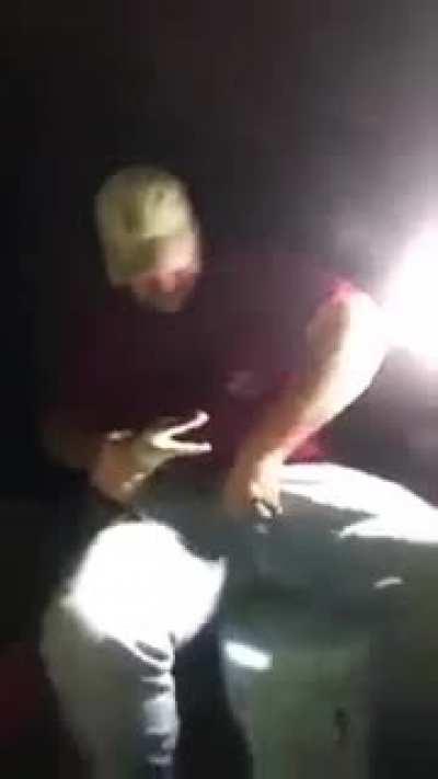 To test a gator’s bite.