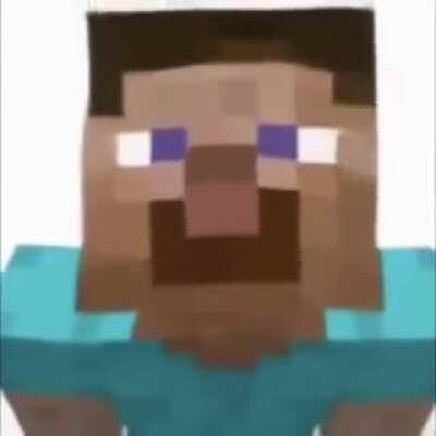 steve sings baka mitai and stares to your soul