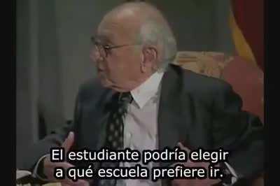 Milton Friedman sobre el voucher educativo, lo que necesita la educación argentina.