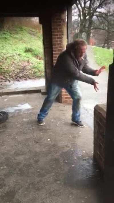 My friend encountered this guy on new years day