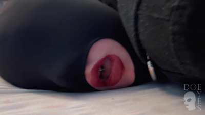 Spitroasted by my Owner and his friend. This fuckdoll was the perfect entertainment for an evening with friends!