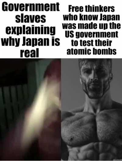 Y’all be in 2021 and still think Japan is real lol use your brain