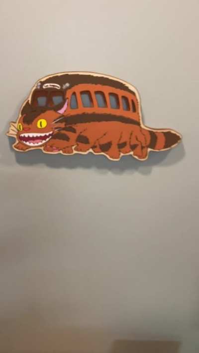 I made a Catbus wall piece!
