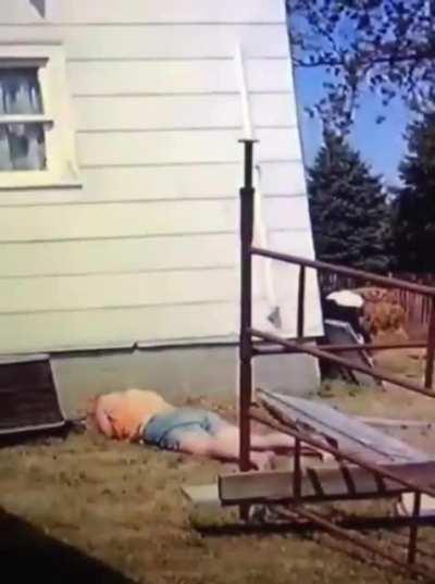 Two story face plant, had to hurt