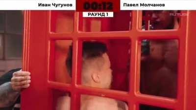 Phone booth fight !!