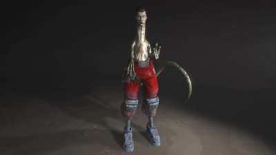 Making cursed images because i can day 12 - Midas rex or something idk i din't see the leaks