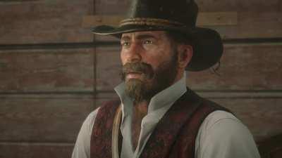 Replaying RDR2 now that I have a PC that can run it and I think I found my favorite facial expression throughout the entire game