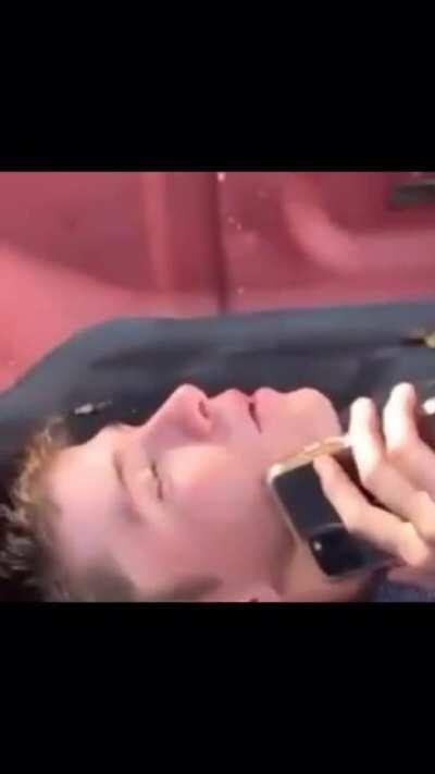 Oh he’s already up there