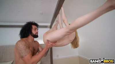 Molly Little fucks in various standing positions