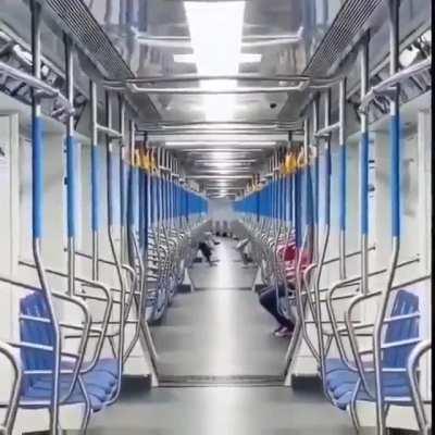 a Subway taking curves at high speed