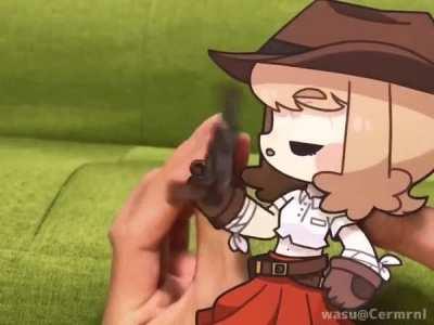 Animation made completely out of cardboard cutouts.