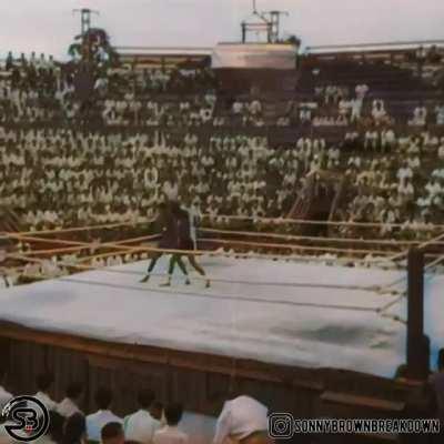 Thai Kickboxing from a 1950 Newsreel - Colourised & Remastered