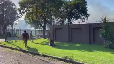 Aftermath of gas tanker explosion in Boksburg, South Africa